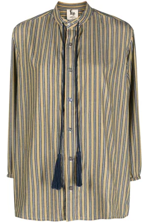 Paula Tassel-detail striped shirt