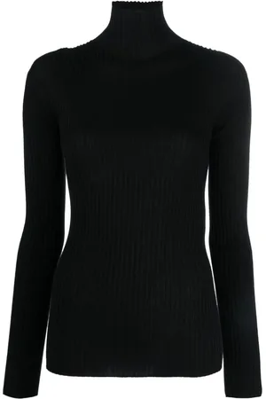 Jil Sander Funnel-neck wool-silk top