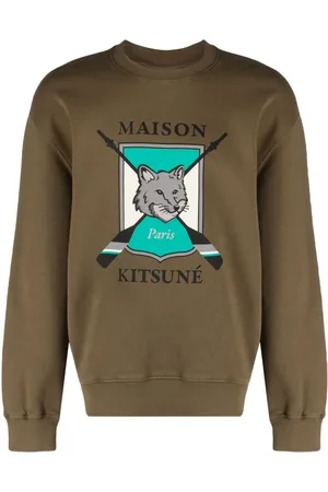 Maison Kitsuné Logo-print cotton sweatshirt