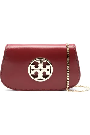 Tory Burch Double T-plaque leather shoulder bag
