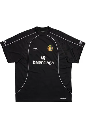 Balenciaga Soccer T-shirt in Black for Men