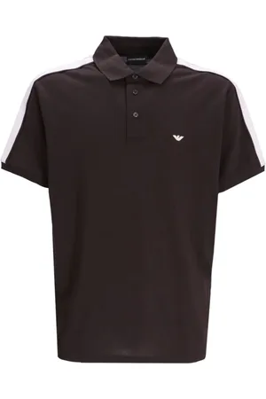 Emporio Armani Logo-embroidered cotton polo shirt