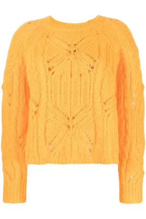 Twin-Set Open cable-knit long-sleeve jumper
