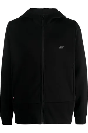 Tommy Hilfiger Logo-embroidered zipped hoodie