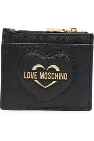 Moschino Logo-plaque zip-up wallet