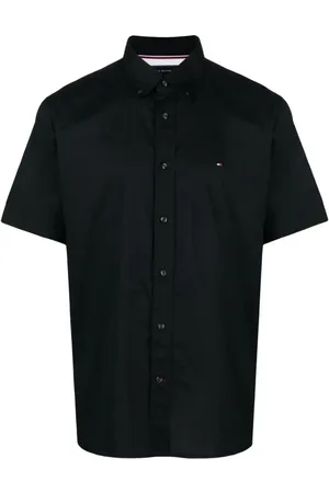 Tommy Hilfiger Logo-embroidered cotton shirt