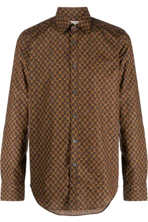 Louis Vuitton Leaf Silk Button Up Shirt