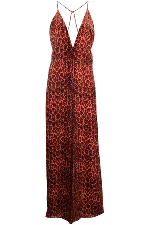 Forte Forte Crossover-strap Maxi Dress In Orange