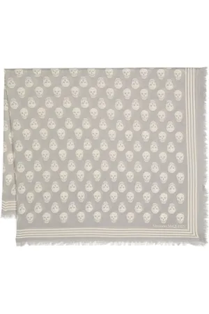 Alexander McQueen Skull-print wool scarf