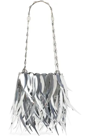 Paco rabanne Nano metallic-fringe shoulder bag
