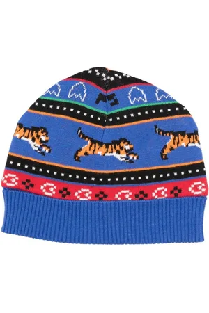 Kenzo Intarsia-knit cotton-blend beanie