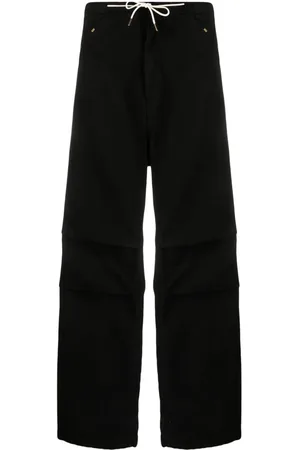 DARKPARK Drawstring-waistband cotton trousers