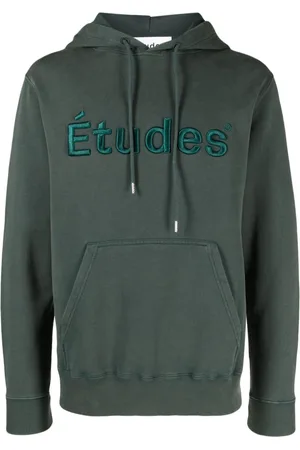 Etudes Klein logo-embroidered hoodie