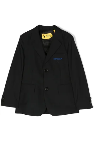 OFF-WHITE Single-breasted logo-embroidered blazer