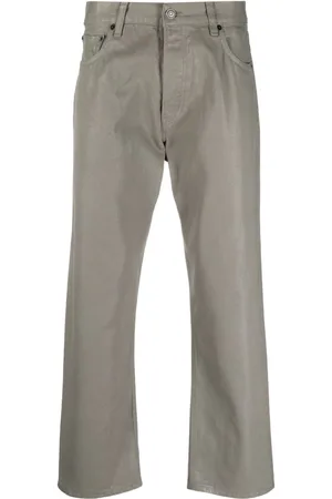 haikure Straight-leg cotton trousers