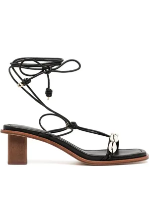 ULLA JOHNSON Nicolette Shell 90mm leather sandals
