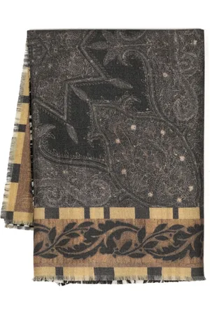 PIERRE-LOUIS MASCIA Mix-print wool scarf