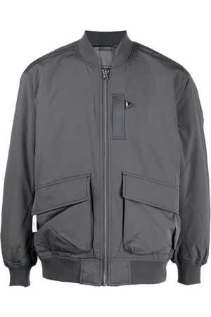 Musium Div. Logo-embroidered bomber jacket