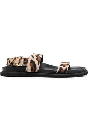 Leopard print hot sale moschino sliders