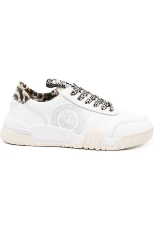 Roberto Cavalli Tiger Head-motif low-top sneakers
