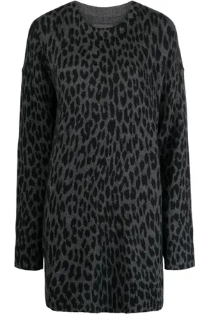 Zadig & Voltaire Leopard-print cashmere dress