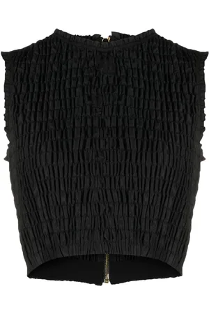 Patou Smock-detail crop top