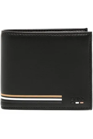 BOSS stripe-detailing bi-fold Wallet - Farfetch