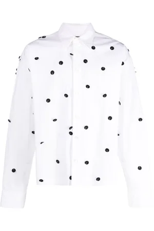 Jacquemus White & Black Le Papier 'La Chemise Jean' Shirt for Men