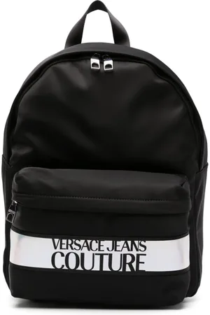 VERSACE Iridescent logo-print zip-up backpack