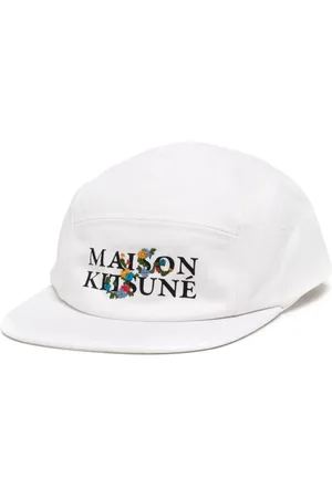 Maison Kitsuné Logo-print cotton baseball cap