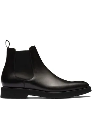 Cenere GB flat leather ankle boots - Black