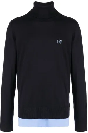 OFF-WHITE Embroidered-logo long-sleeve sweatshirt