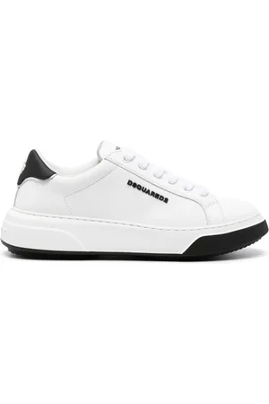 Dsquared2 Embossed-logo leaf-print sneakers