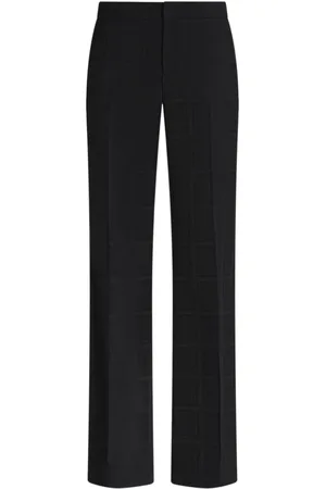 Etro Virgin-wool straight-leg trousers