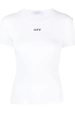 OFF-WHITE Logo-print cotton-blend T-shirt