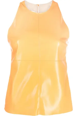 Nanushka Faux-leather sleeveless top