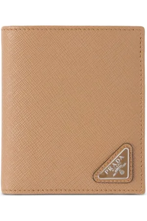 Prada Saffiano leather logo-plaque wallet