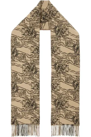 Burberry EKD reversible cashmere scarf