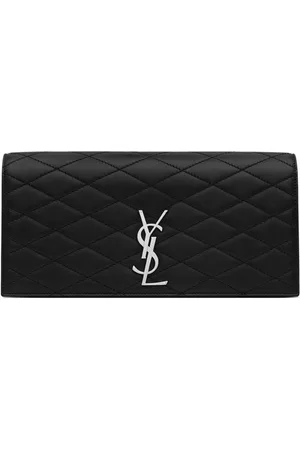 Monogram Quilted Leather Wallet Clutch