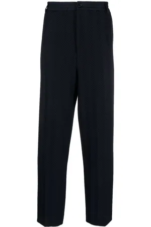 Missoni Chevron-knit straight-leg trousers