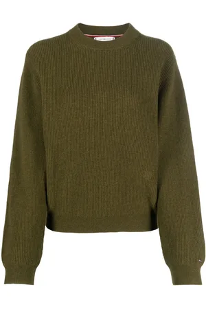 Tommy Hilfiger Logo-plaque ribbed jumper
