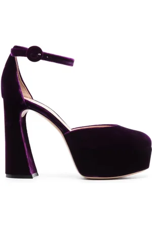Gianvito Rossi 120mm velvet platform sandals