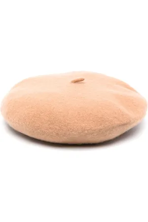 Stella McCartney Logo-plaque wool-felt beret