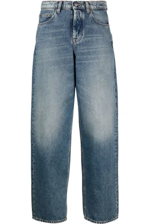 Twin-Set Wide-leg high-rise denim