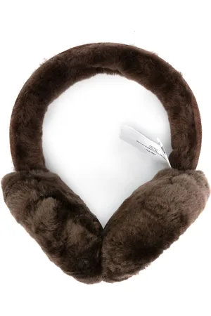 UGG Logo-embroidered shearling ear muffs