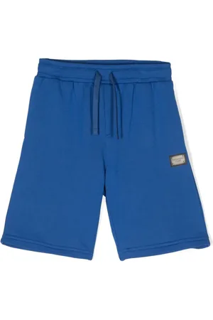 Dolce & Gabbana Logo-plaque drawstring jersey shorts