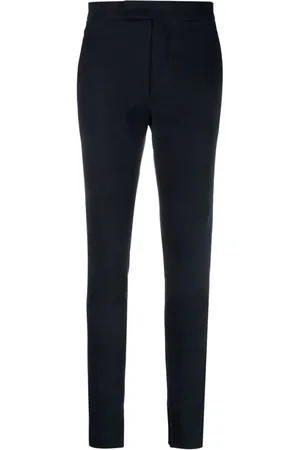 Tommy Hilfiger Split-hem cotton slim-fit trousers
