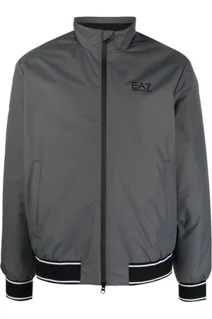 Monogram Windbreaker Anorak Jacket (Black with Muted Silver In