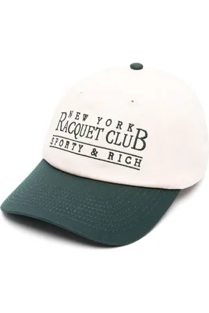 Sporty & Rich Logo-embroidered cotton baseball cap