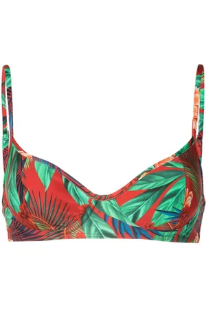 Lygia & Nanny Fiji floral-print bikini top